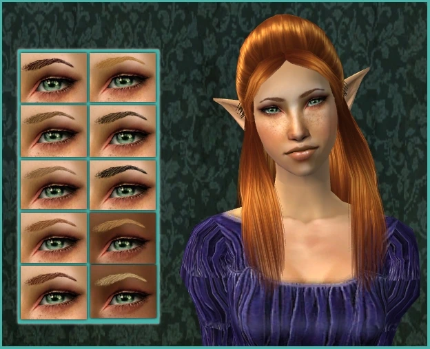 16 brows by lidiqnata sims 2